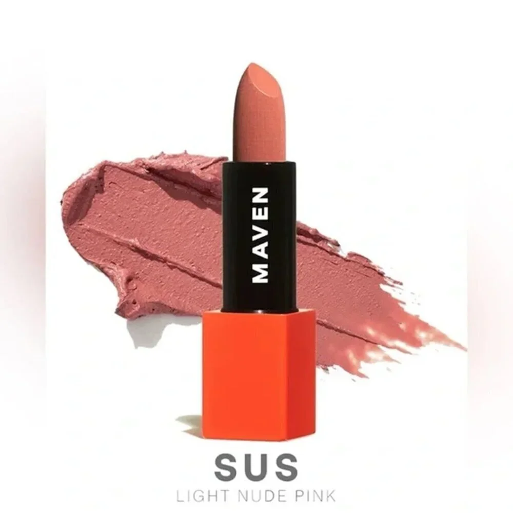 New Maven SUS Velvet Lipstick Full Size Light Nude Pink